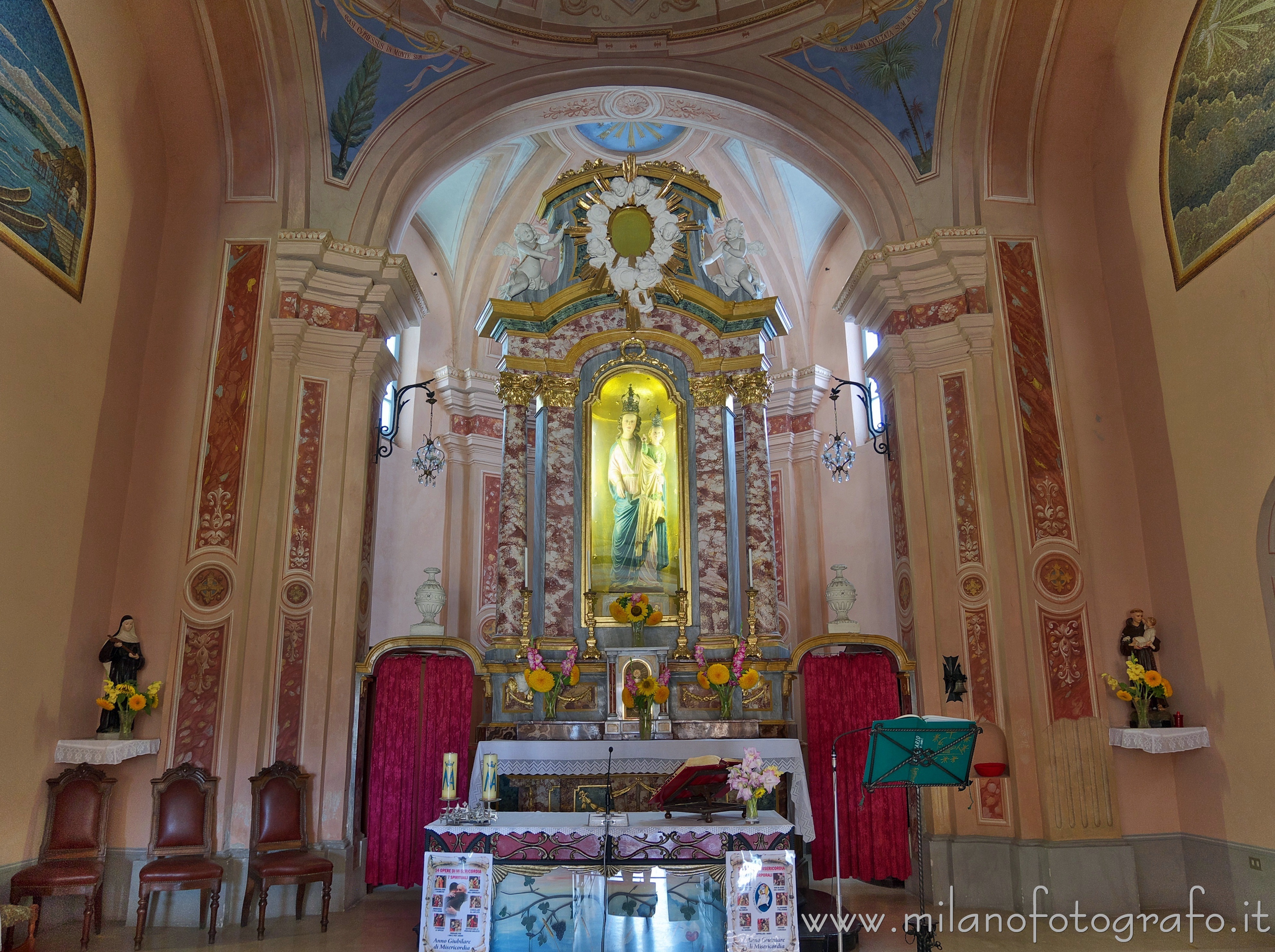 Piverone (Turin Italy) - Presbytery of the Church of the Madonna of Anzasco